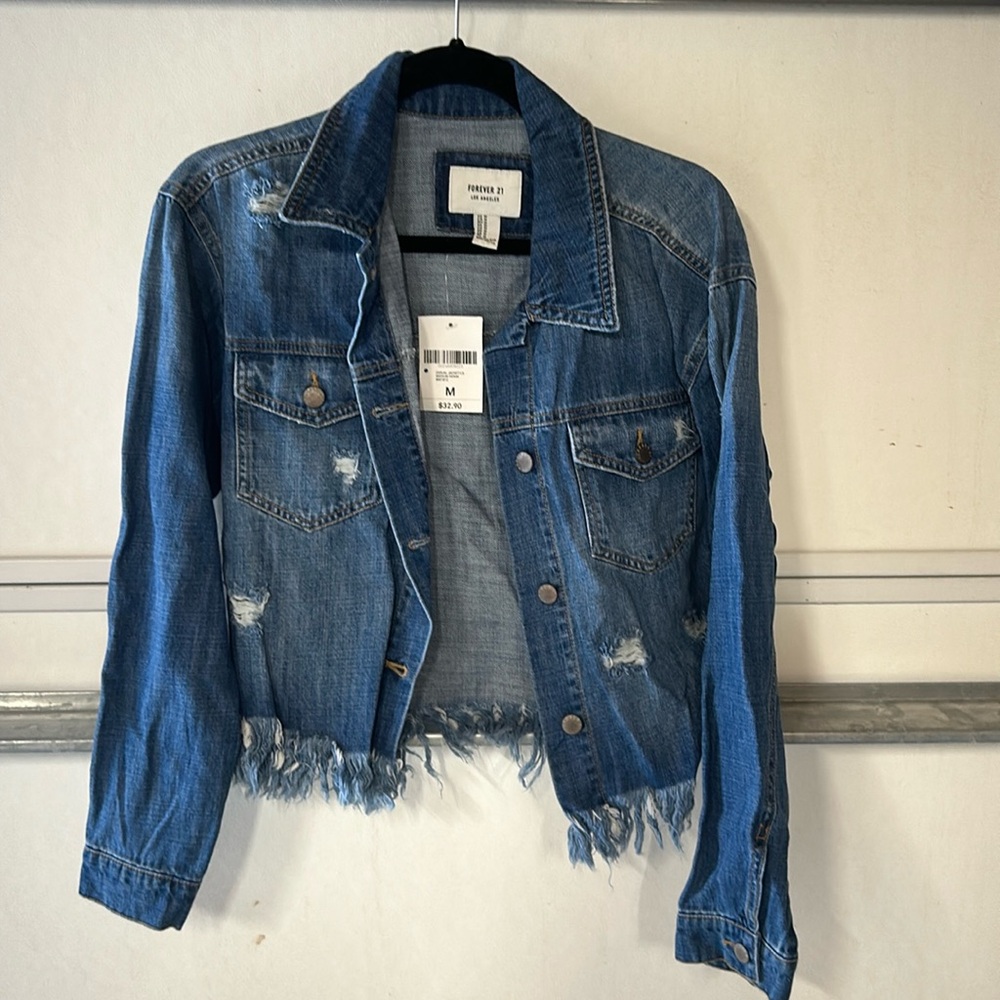 Forever 21 frayed Jean jacket